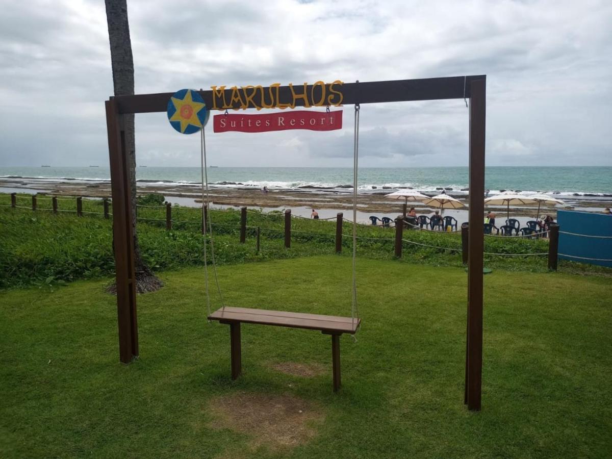 Estudio Marulhos, Varanda Com Vista De Mar E Parque Aquatico, A Beira-Mar Mar De Muro Alto, Com Wi-Fi, Restaurante, Estacionamento E A 10' De Порту-ді-Галіняс Екстер'єр фото