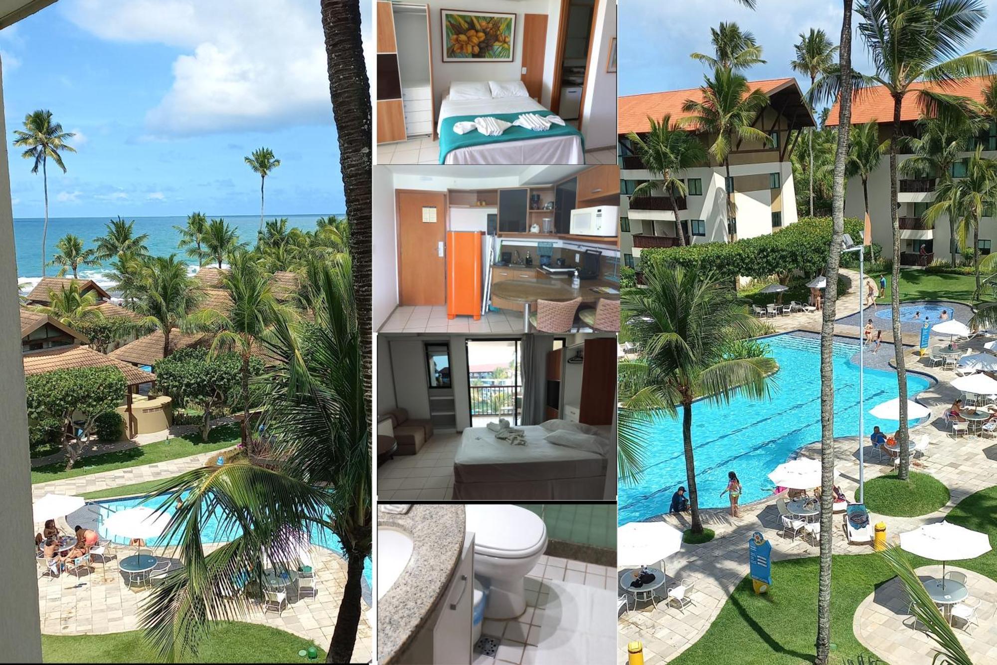 Estudio Marulhos, Varanda Com Vista De Mar E Parque Aquatico, A Beira-Mar Mar De Muro Alto, Com Wi-Fi, Restaurante, Estacionamento E A 10' De Порту-ді-Галіняс Екстер'єр фото